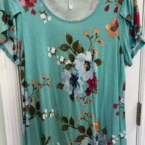 Teal Relaxed Short Sleeve T-Shirt